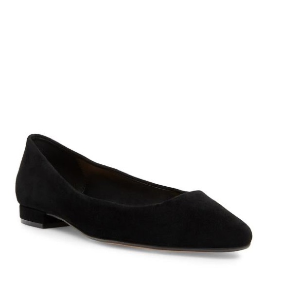 STEVEN by Steve Madden Bantry Ballet Flat in Black Suede, Women’s Size 8.5 - Picture 2 of 7